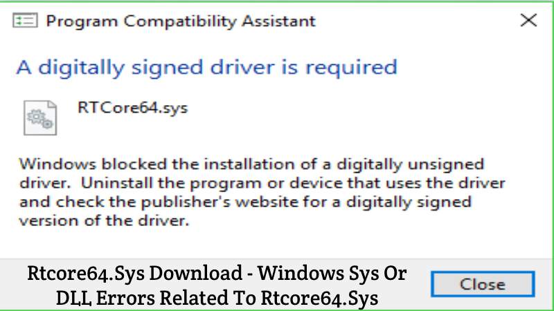 Rtcore64.Sys Download