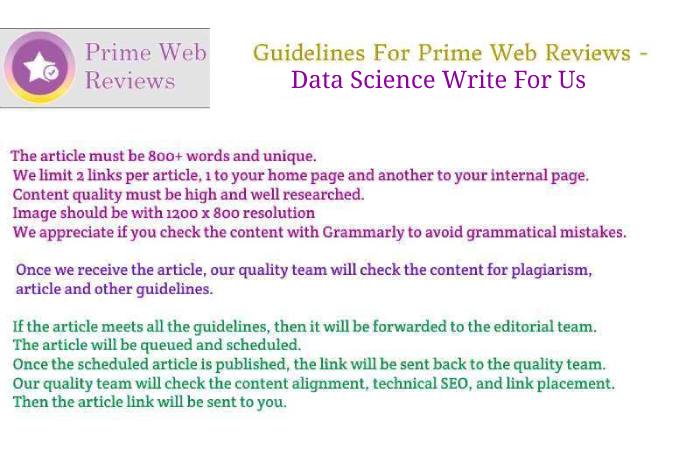 Guidelines For Data Science Write For Us