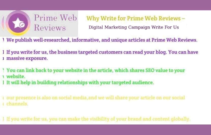 Why Write For Prime Web Reviews – D M C Write For Us_